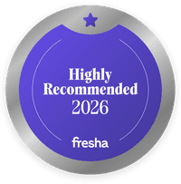 Fresha Highly Recommended 2026 badge for Bondi Aesthetic Room