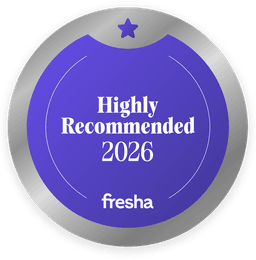 Fresha Highly Recommended 2026 badge for Bondi Aesthetic Room
